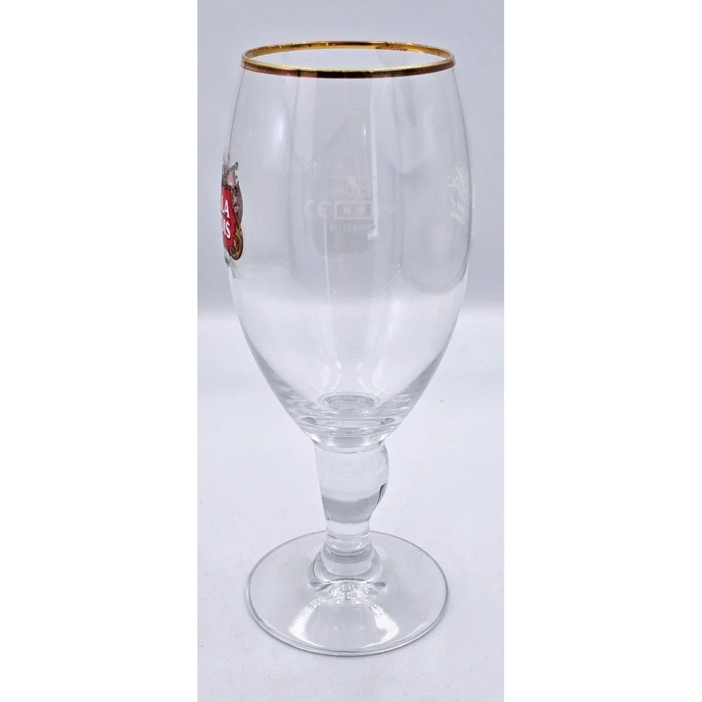Stella Artois Ritzenhoff 40cl Beer Glass‎ Chalice Gold Rim Belgium Logo 8CT